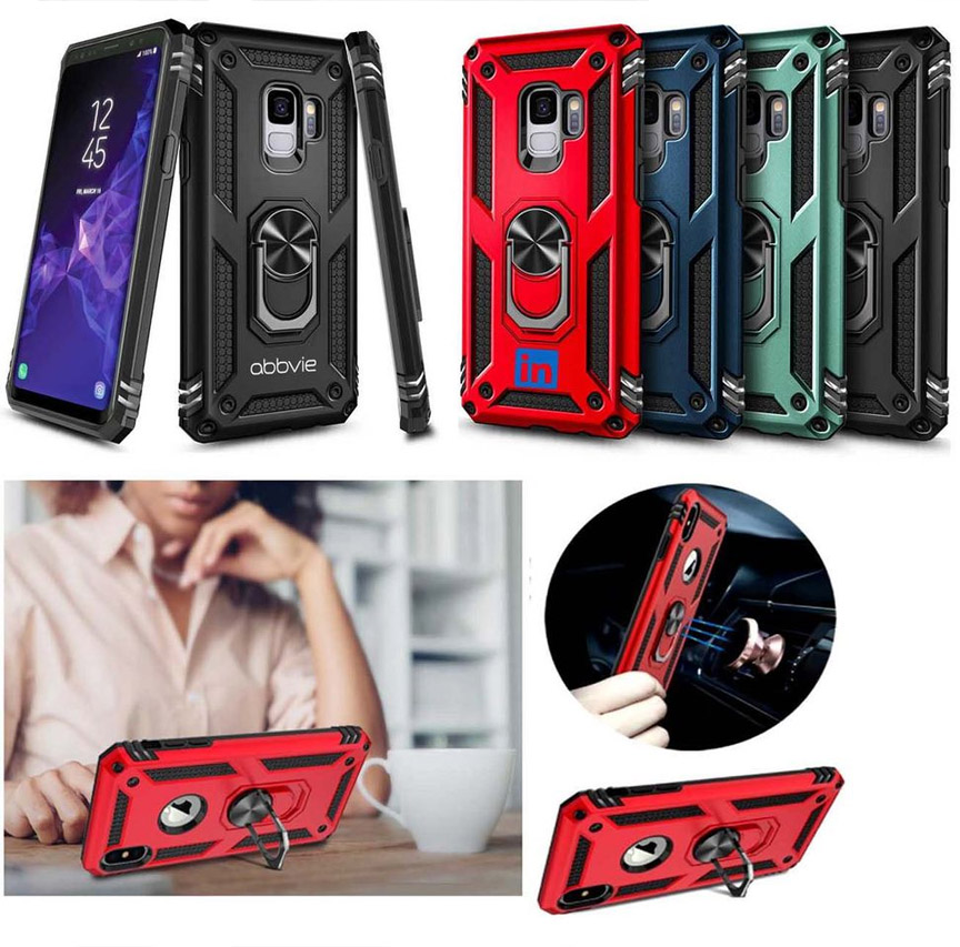 iBank ® Galaxy S26/S25 Plus Case with Metal Ring Holder Kickstand 1