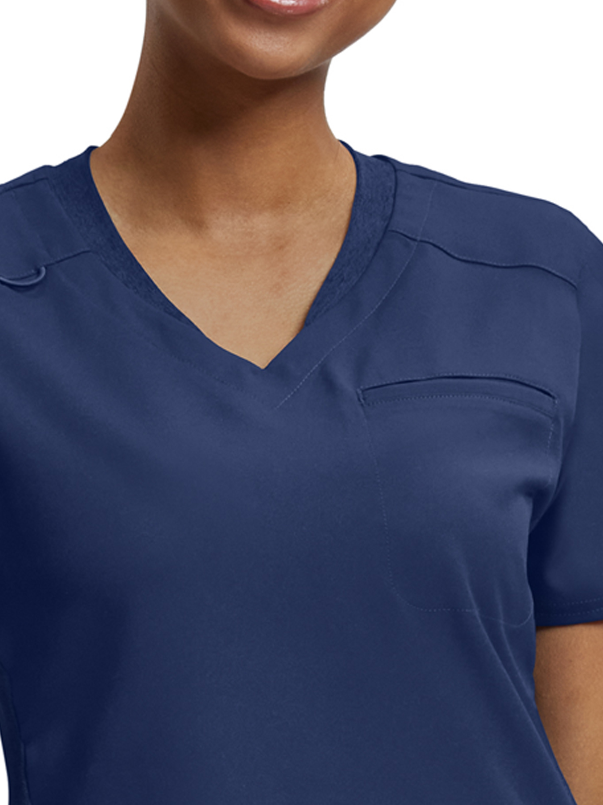 White Cross - VIBE - Women's Two-Pocket Knit Collar V-Neck Top 13