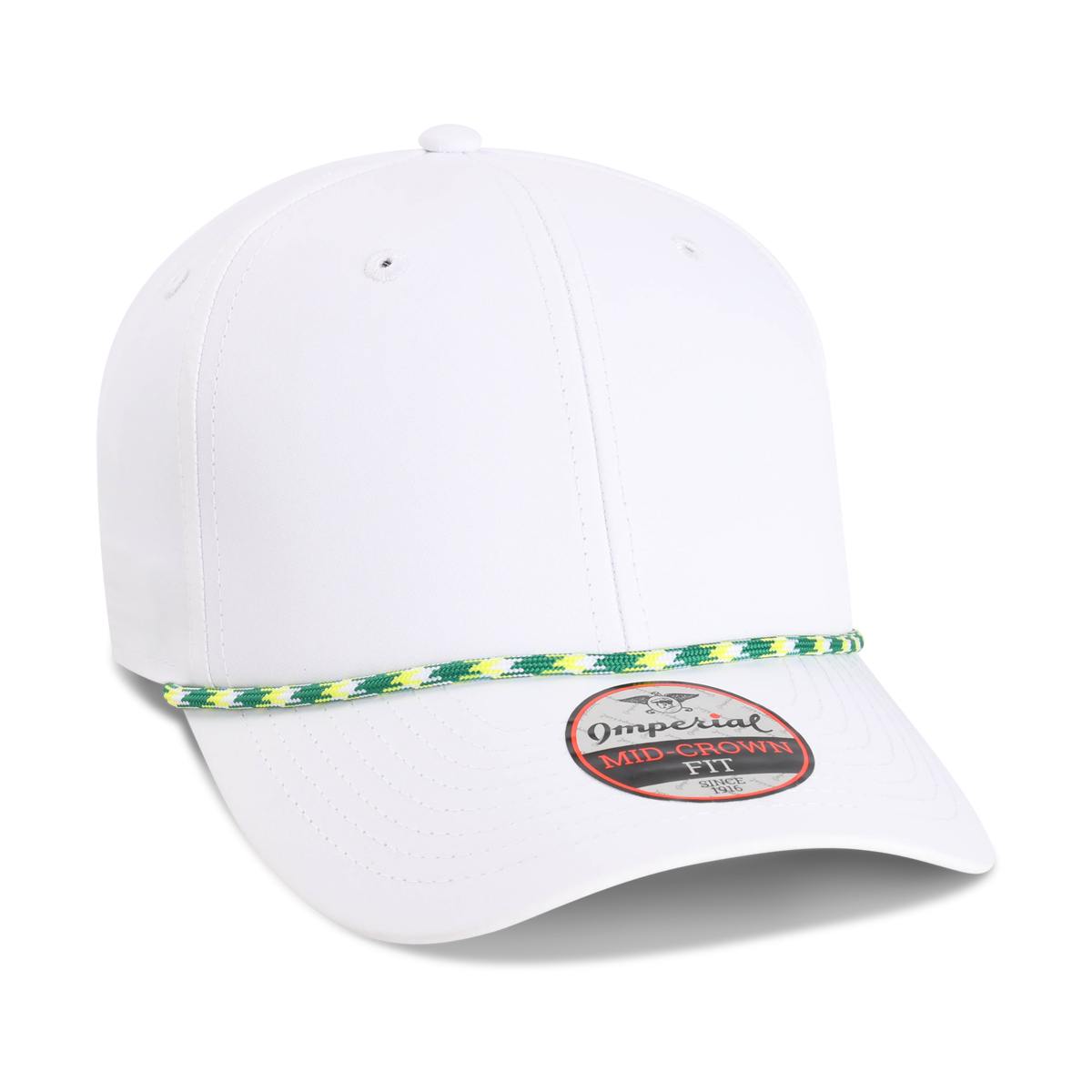 Imperial 7054 6-Panel Wingman Performance Rope Cap w/ Patches or Embroidery 19