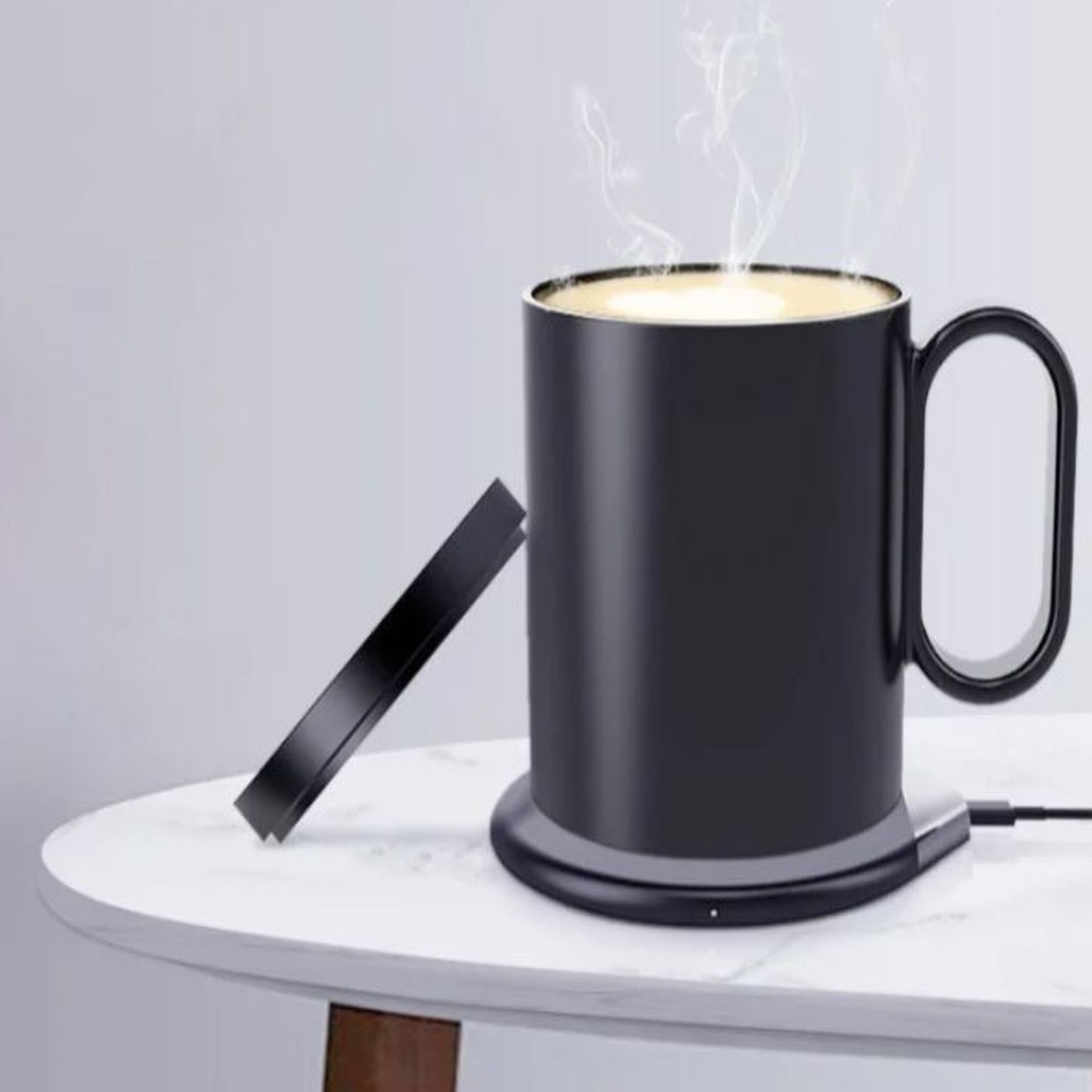 2-in-1 Drink Warmer and Wireless Charger with Mug 2