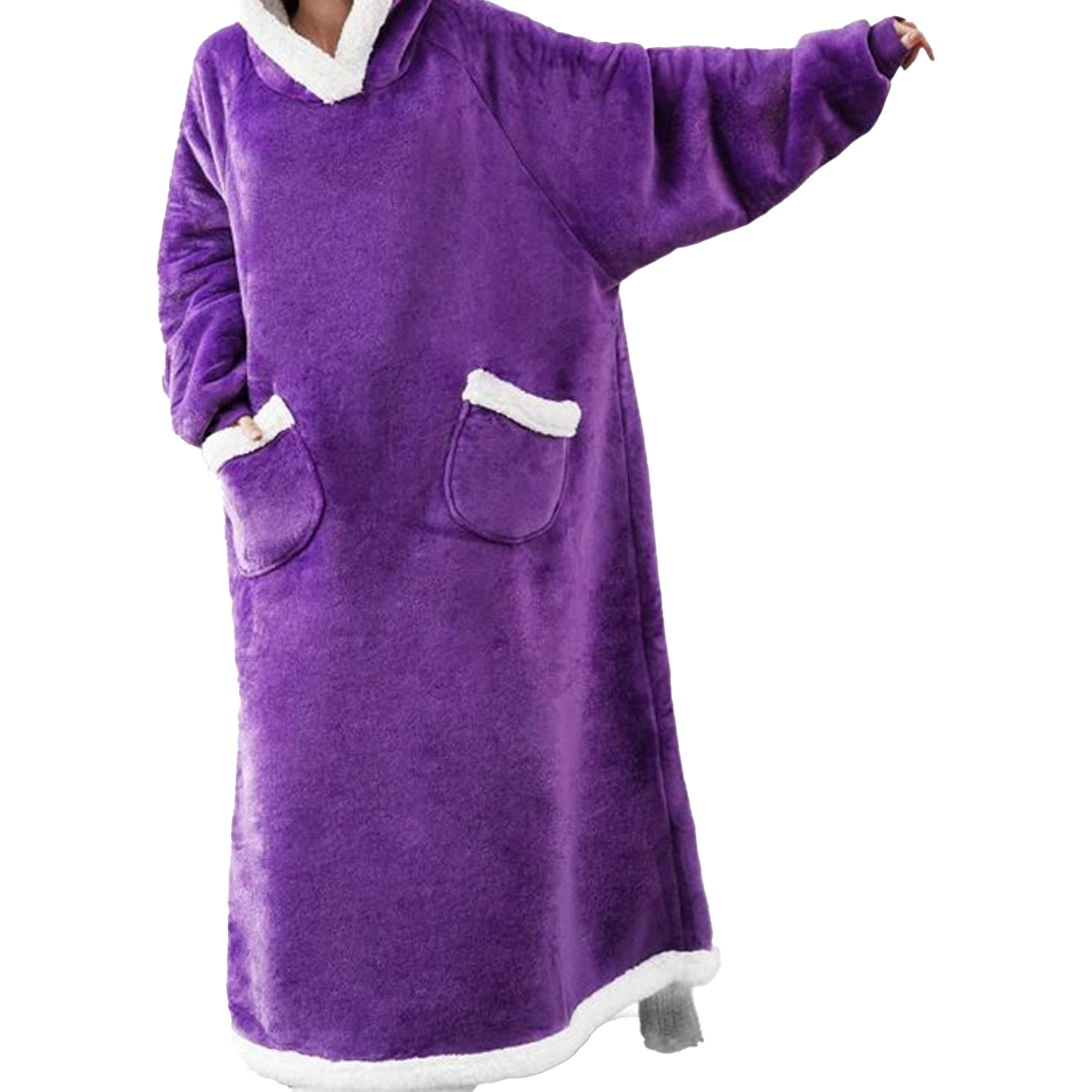 Polyester Winter Extended And Thickened Lazy Blanket 11