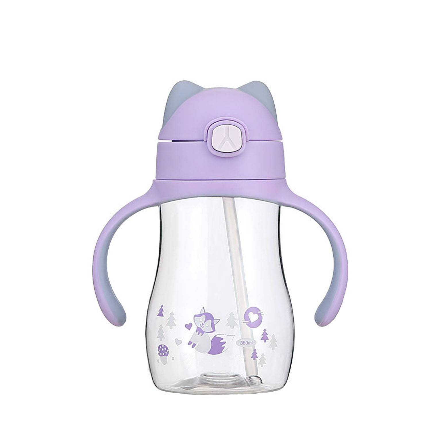 13oz Portable Leak-Proof Safe Toddler Silicone Straw Cup 5