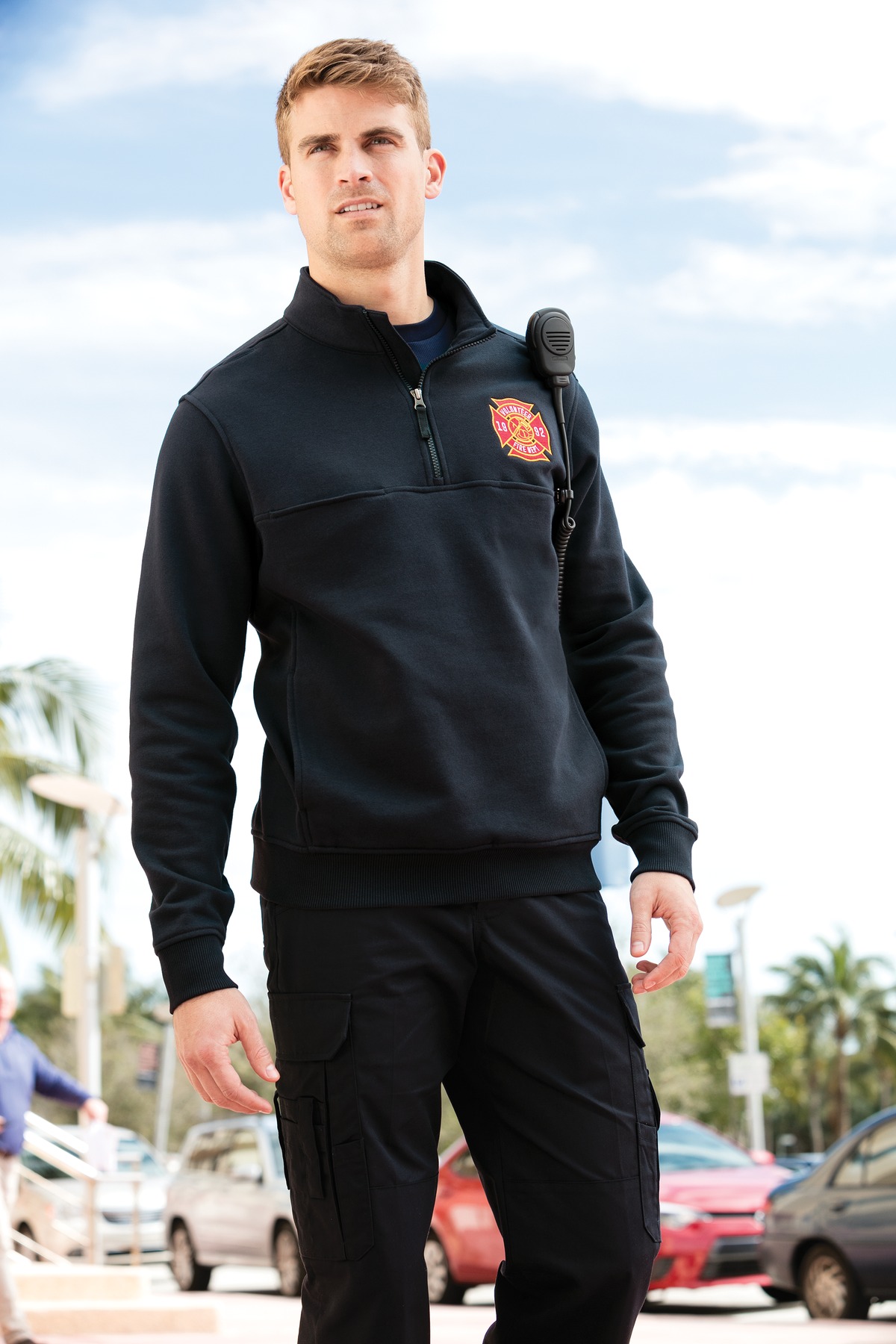 CornerStone 1/2-Zip Job Shirt. CS626 17