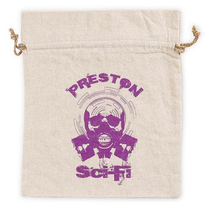 REBEL Rough 100% Natural Cotton Drawstring Bag w hemp drawstring 12x14" (LINEN TEXTURE) 1