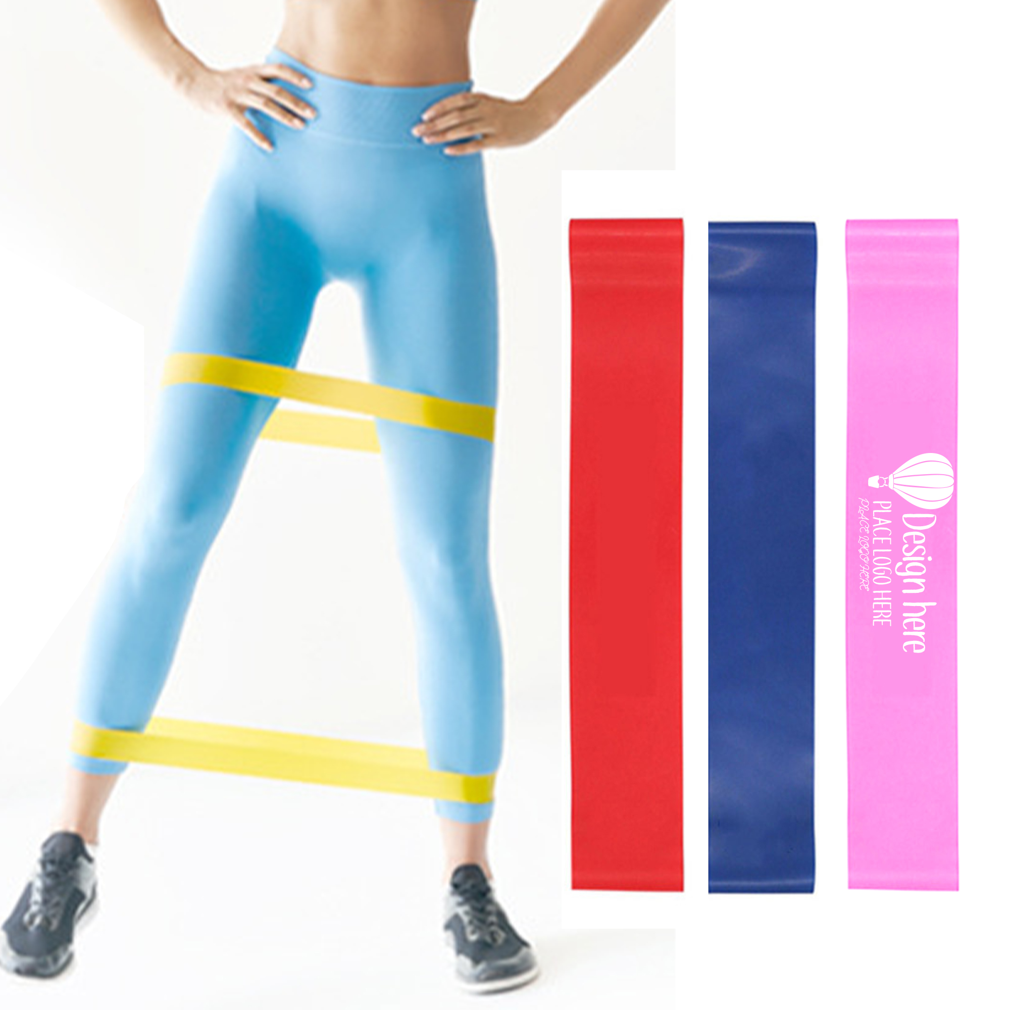 Pilates Sports Training Workout Elastic Resistance Band 3