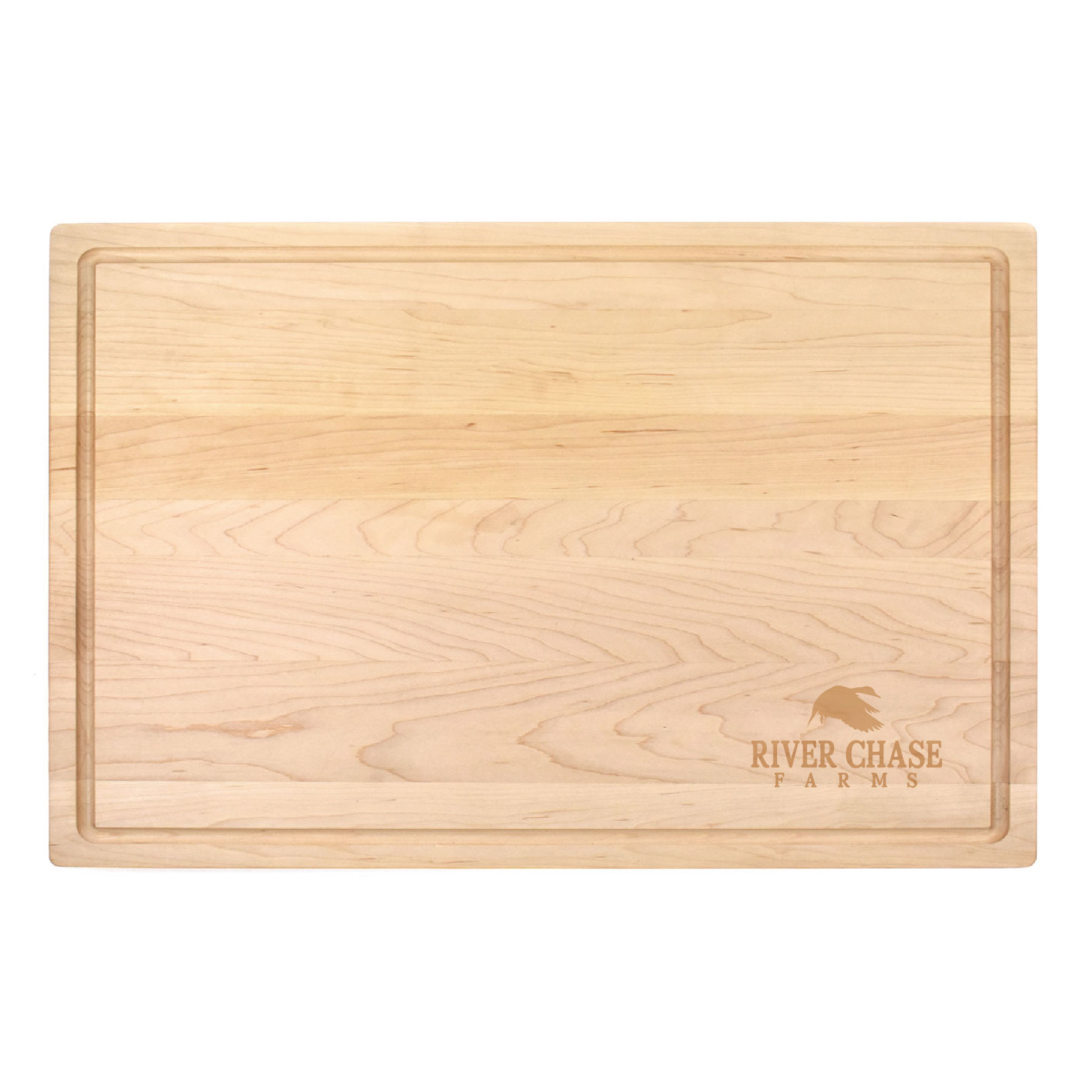 12" x 18" x 1 1/4" Maple Butcher Block with Juice Groove