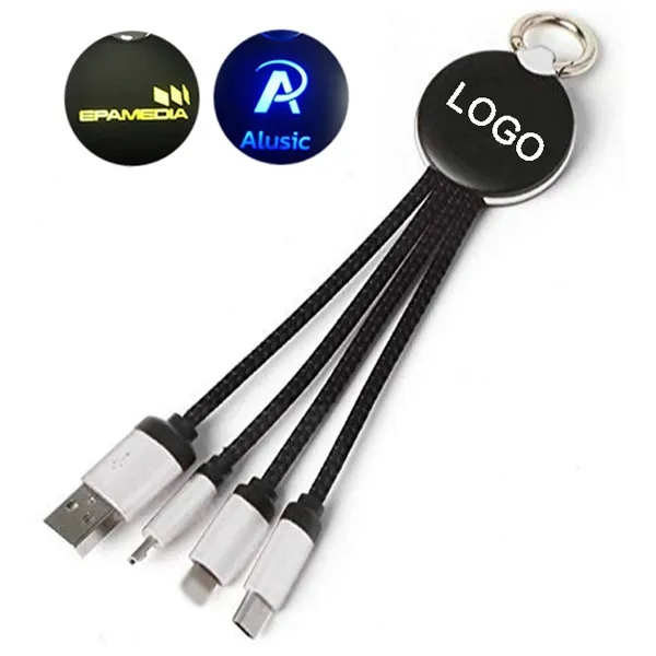 Metallic Light-Up Logo Charging Cable 2