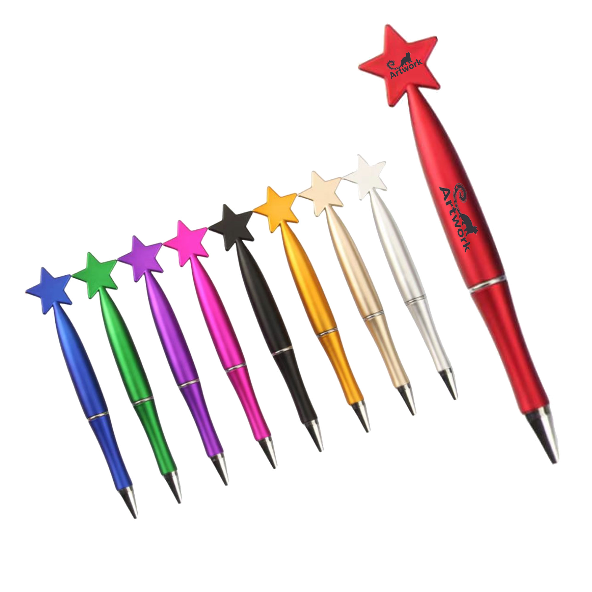 Five Pointed Star Spinning Ballpoint Pen 5