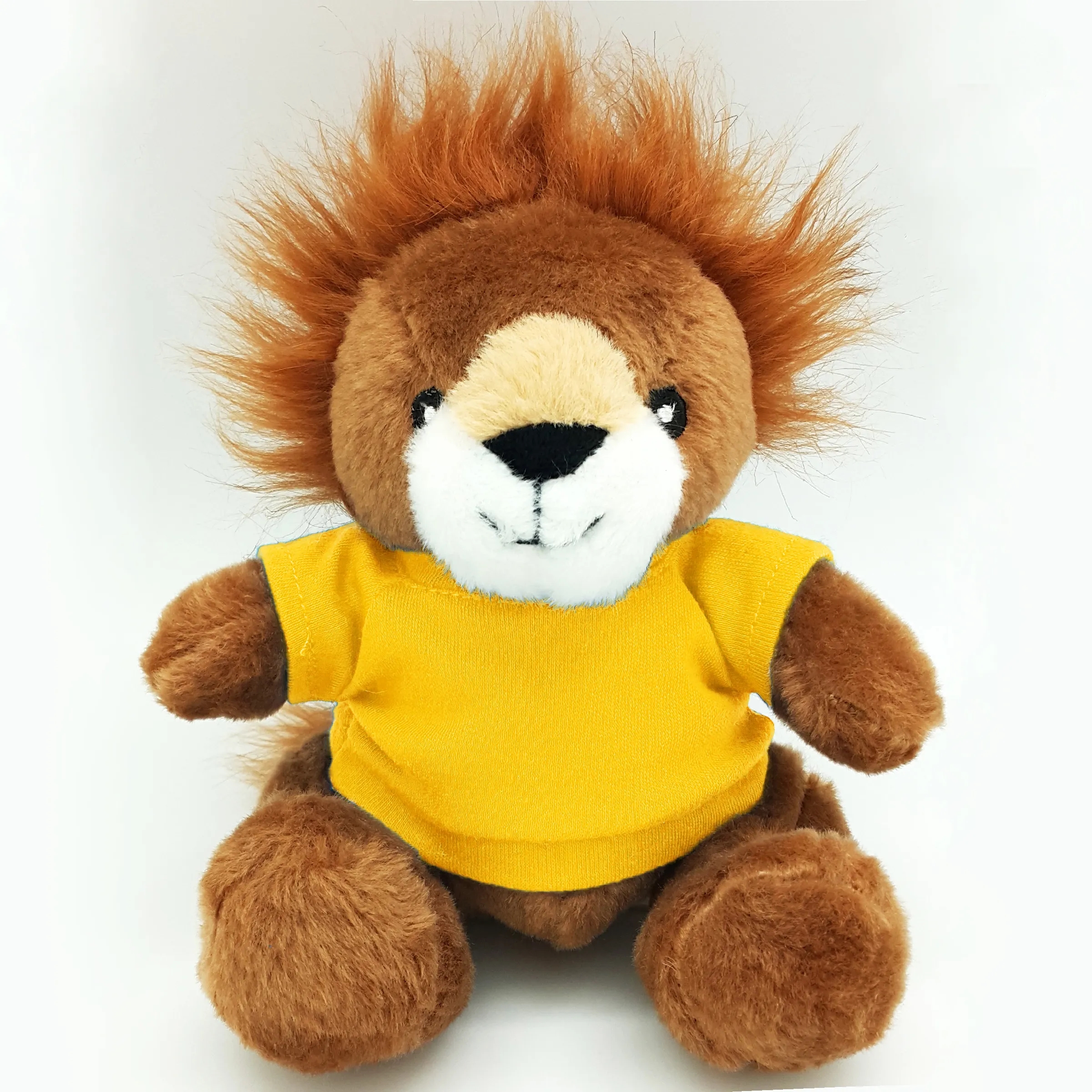 6" Beanie Lion with Embroidered Eyes 16