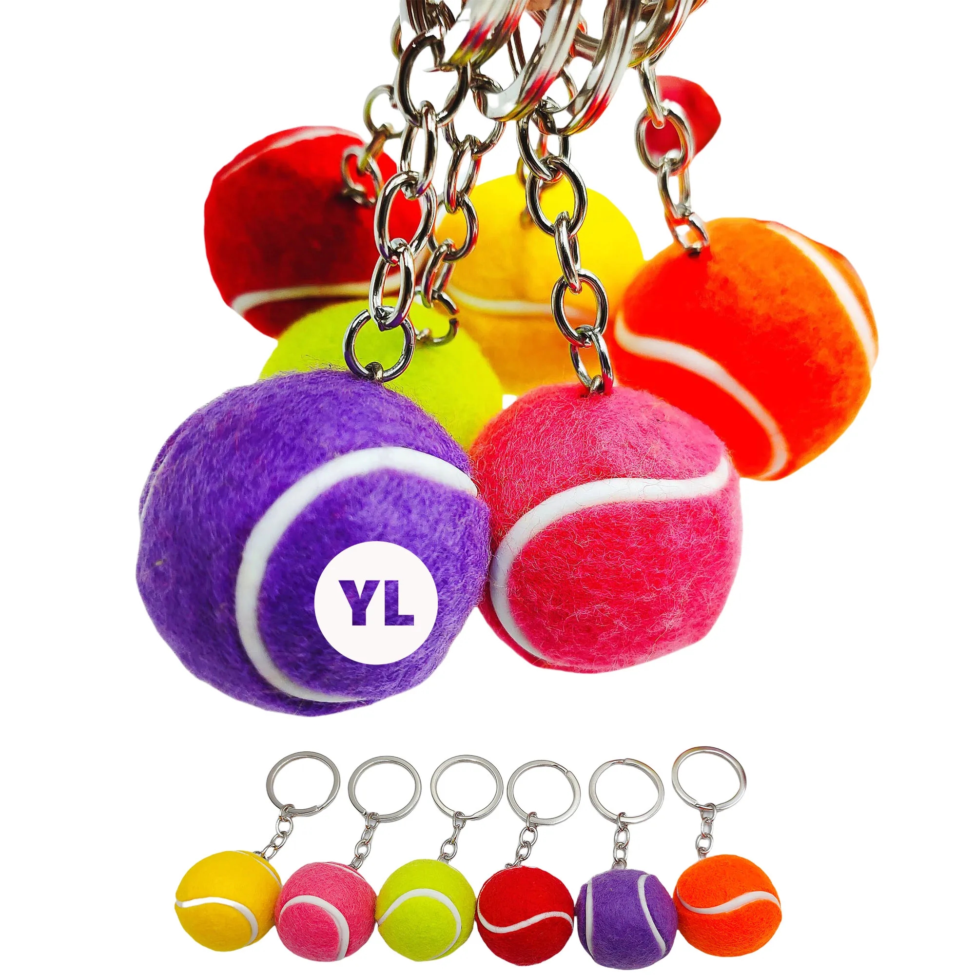 Tennis Ball Keychain