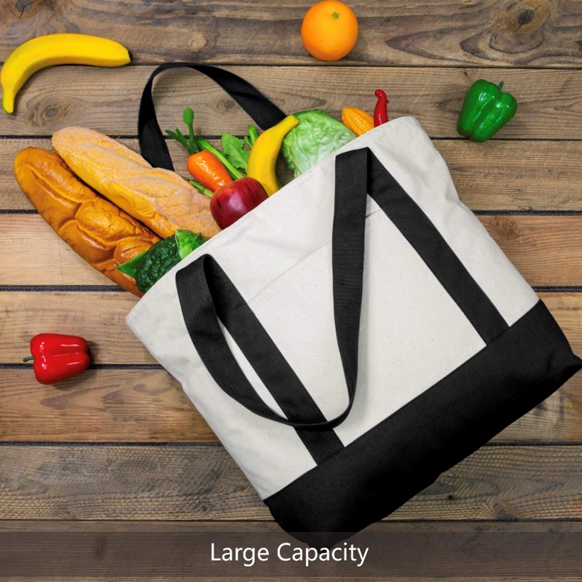 Canvas Boat Tote, custom tote bag with logo imprint 4
