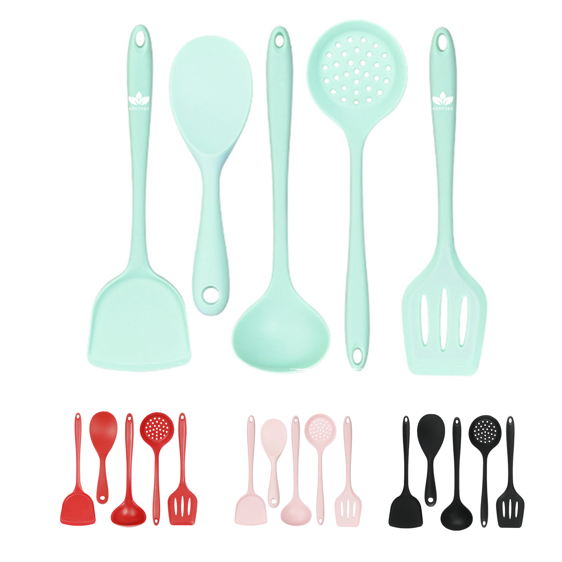 Silicone Cooking Utensil Set 5 Pack 2
