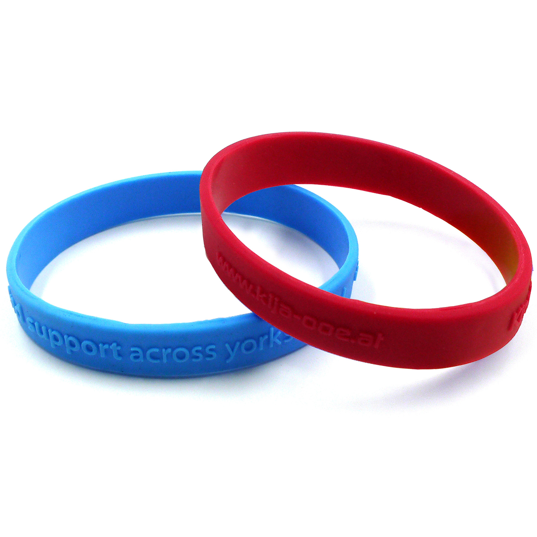 Embossed Silicone Bracelets: 12mm 3