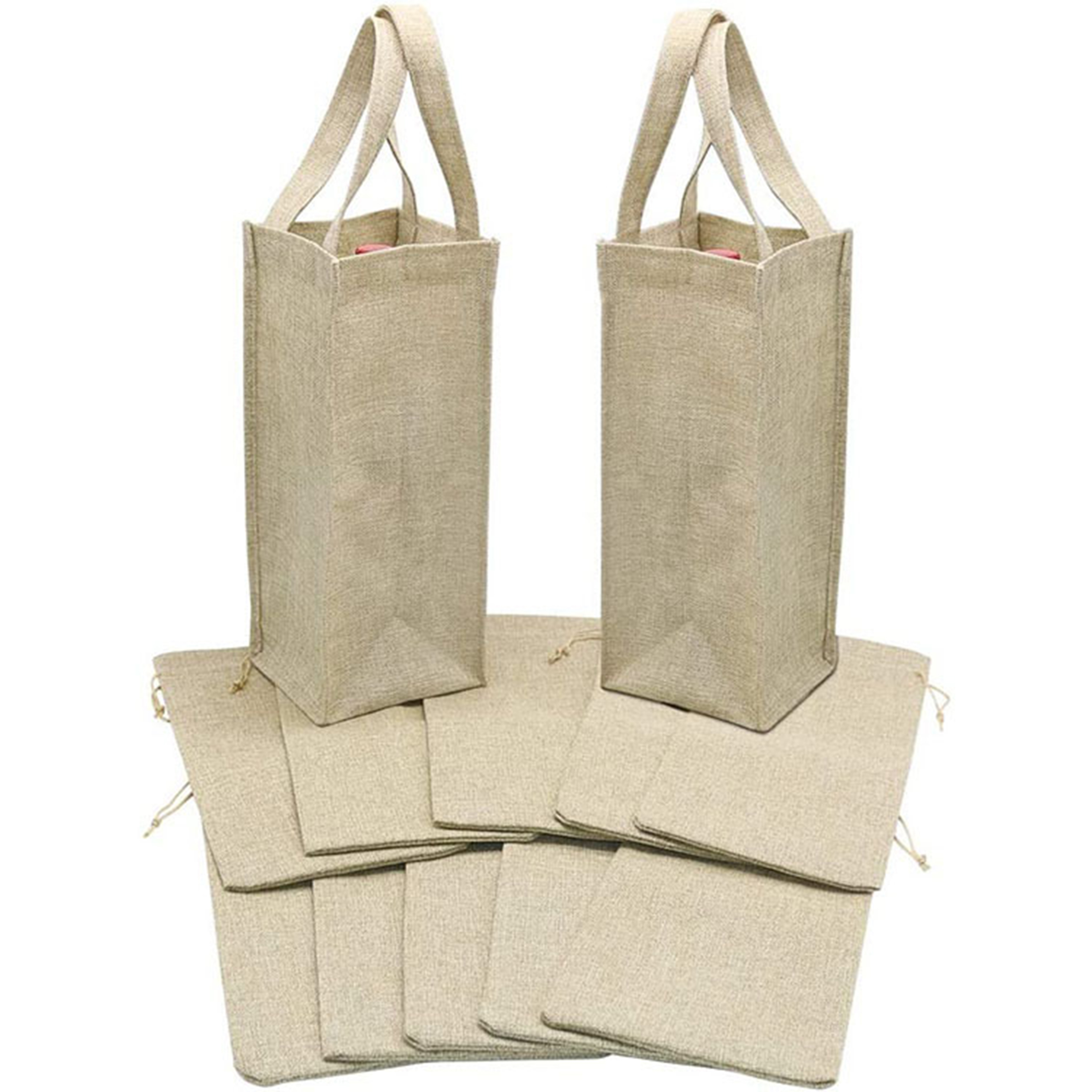 Jute Gift Wine Bag 3
