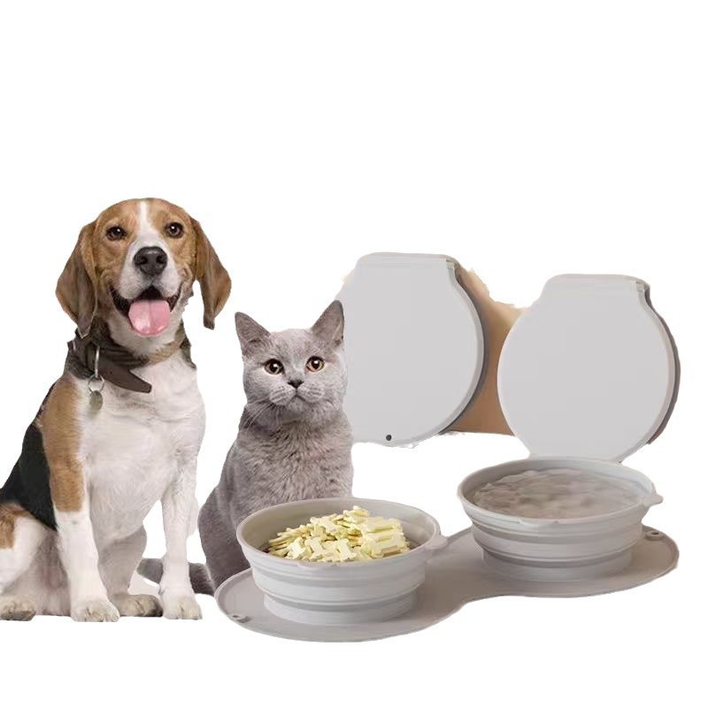 Food Grade Silicone Solid Foldable and Hanging Pet Bowl 2