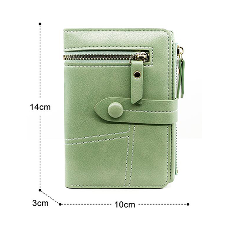 Women'S Latest Leather Short Zipper Purse 3