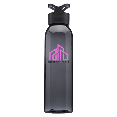 Plastic Gym Water Bottles - Carrying Loop Cap, 22 oz. 5