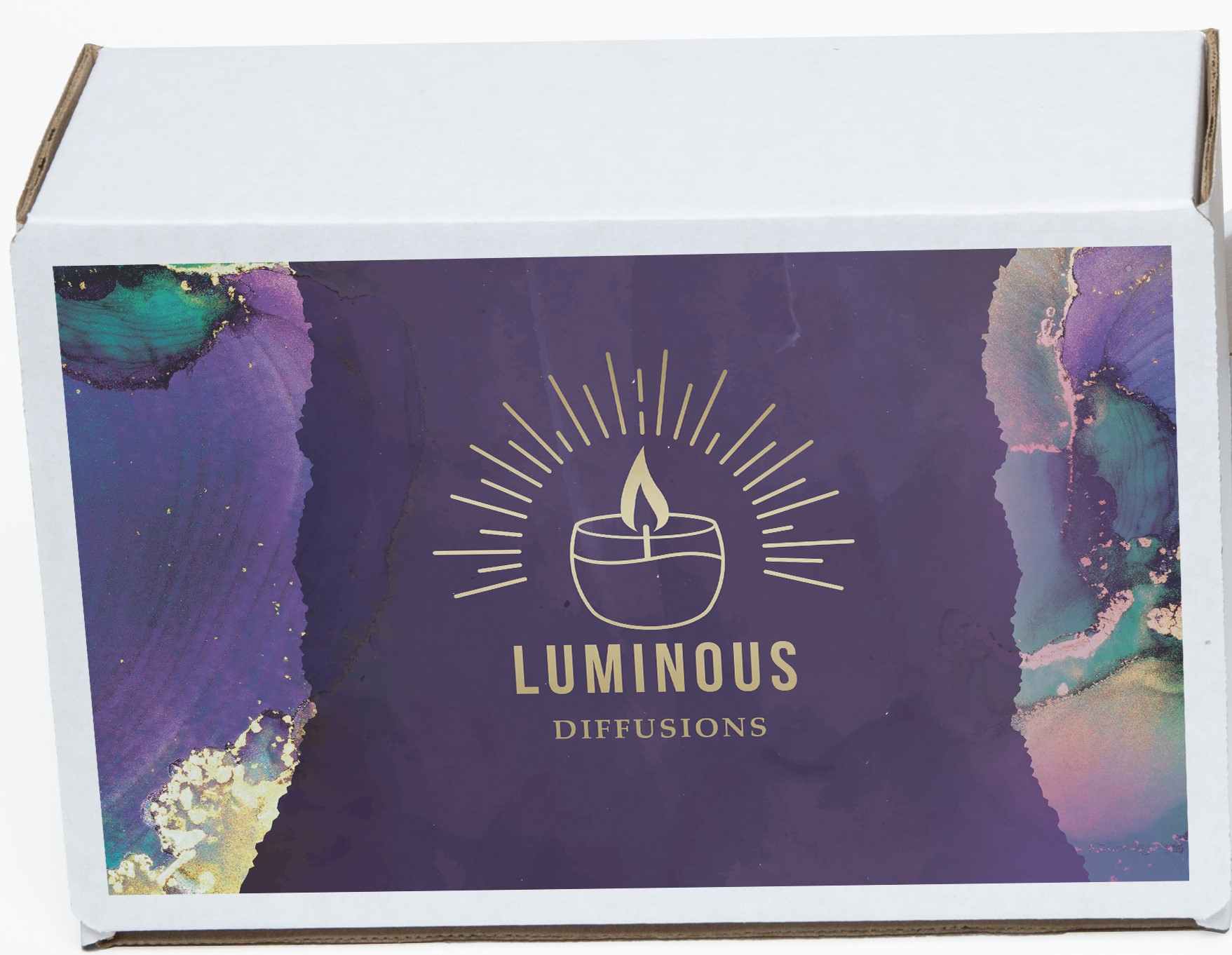 Full Color White Display Mailer Box w/Outside Imprint (10" x 7" x 4")