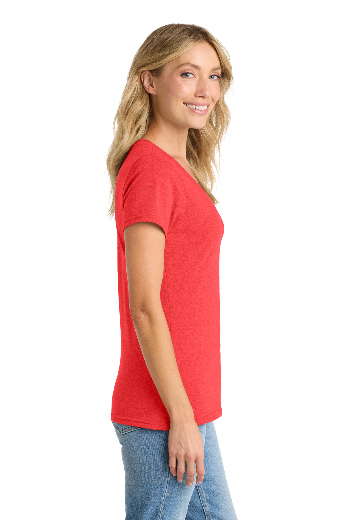 Port & Co Women's Fan Favorite Blend V-Neck Tee. LPC455V 52