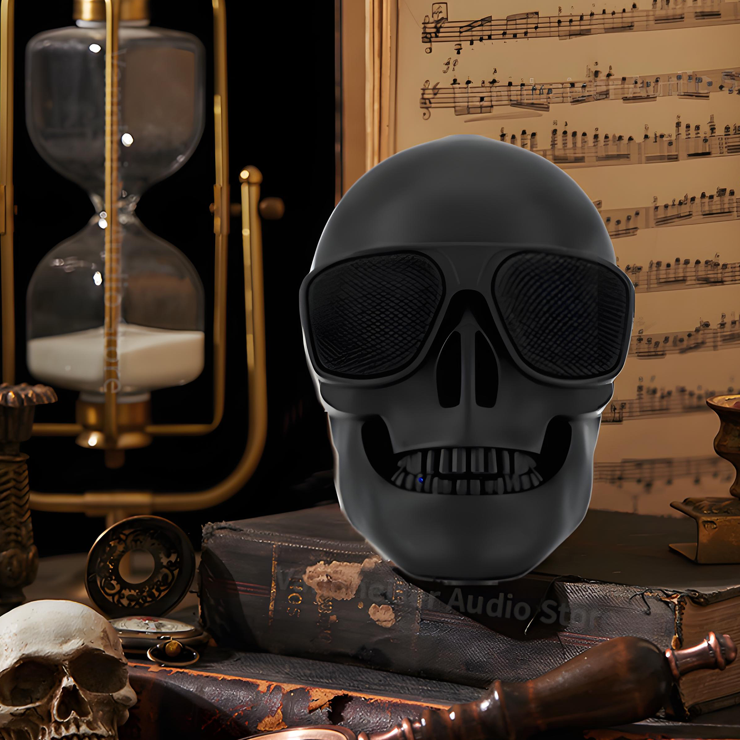 Portable Mini Desktop Skull Bluetooth Speaker 7