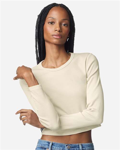 Women's Baby Rib Long Sleeve Fitted Tee - BR2107 25