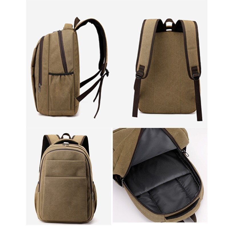 Travel Canvas Laptop Backpack 2