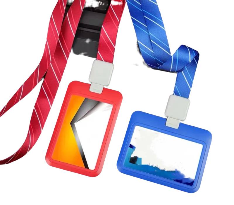 PVC Leather Card Badge Wallet with Lanyard - Style 1 2