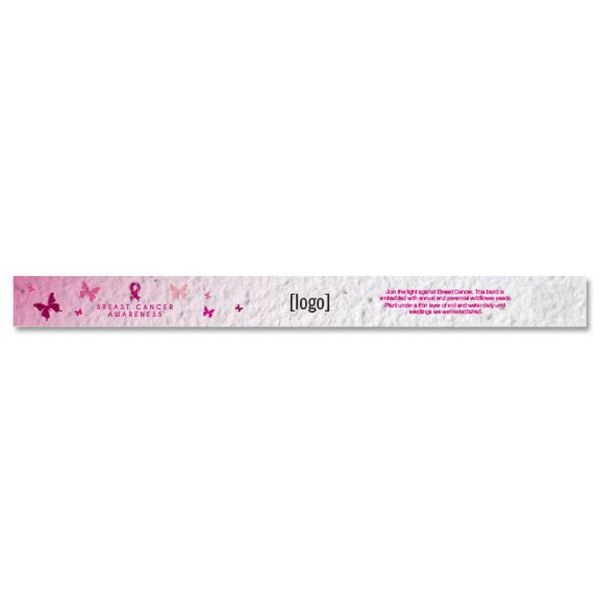 Breast Cancer Awareness - Seed Paper Wristband 1