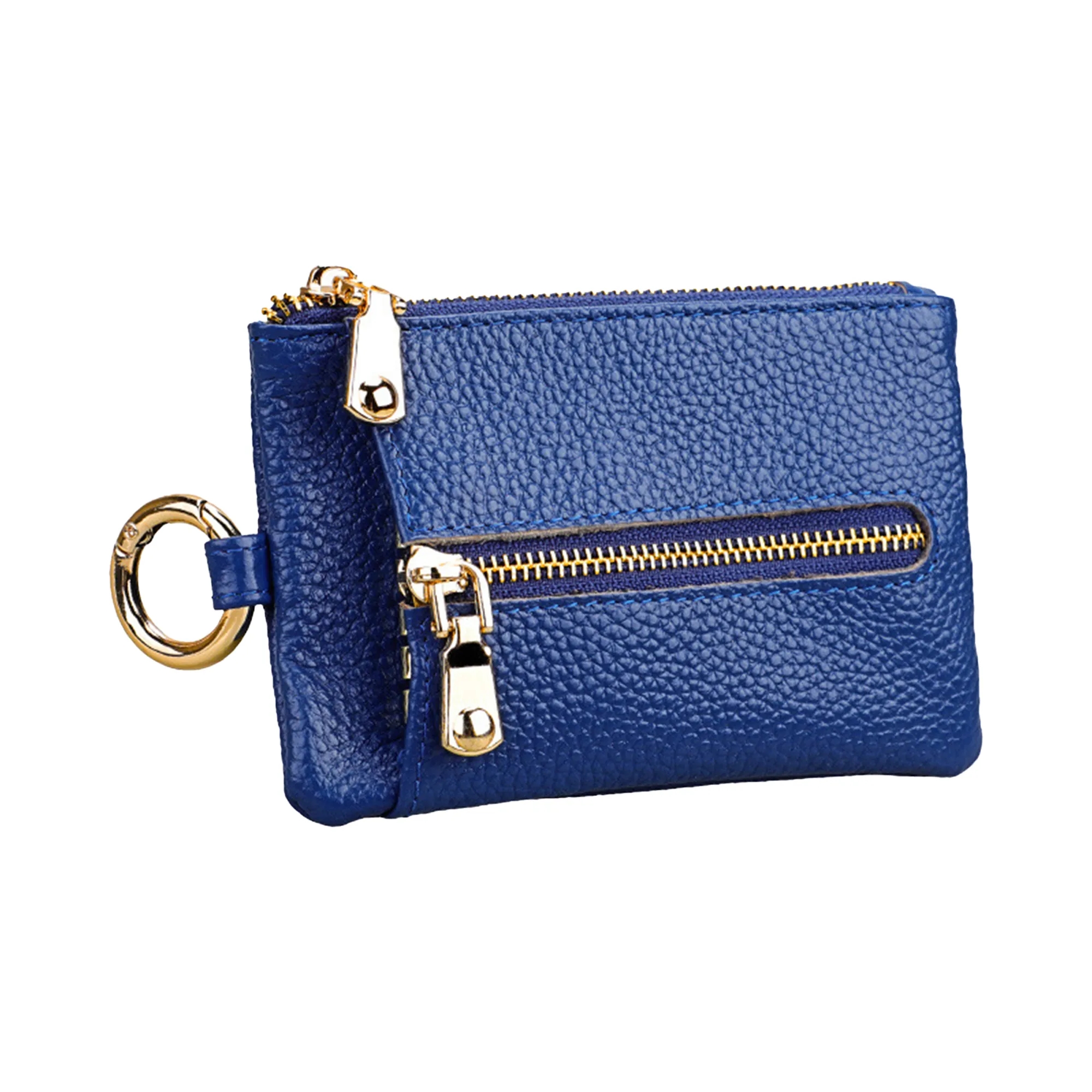 Genuine Leather Car Key Multi-Function Zipper Pouch 5