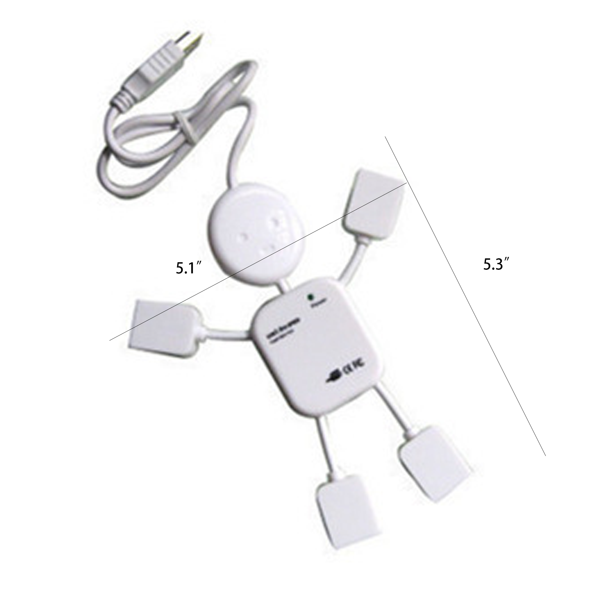 USB Human Shape 4 Port USB Hub 2