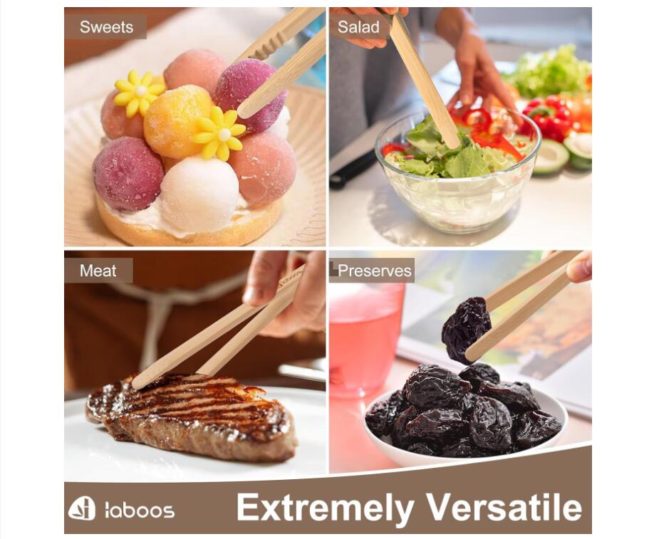 Magnetic bamboo tea tongs 3