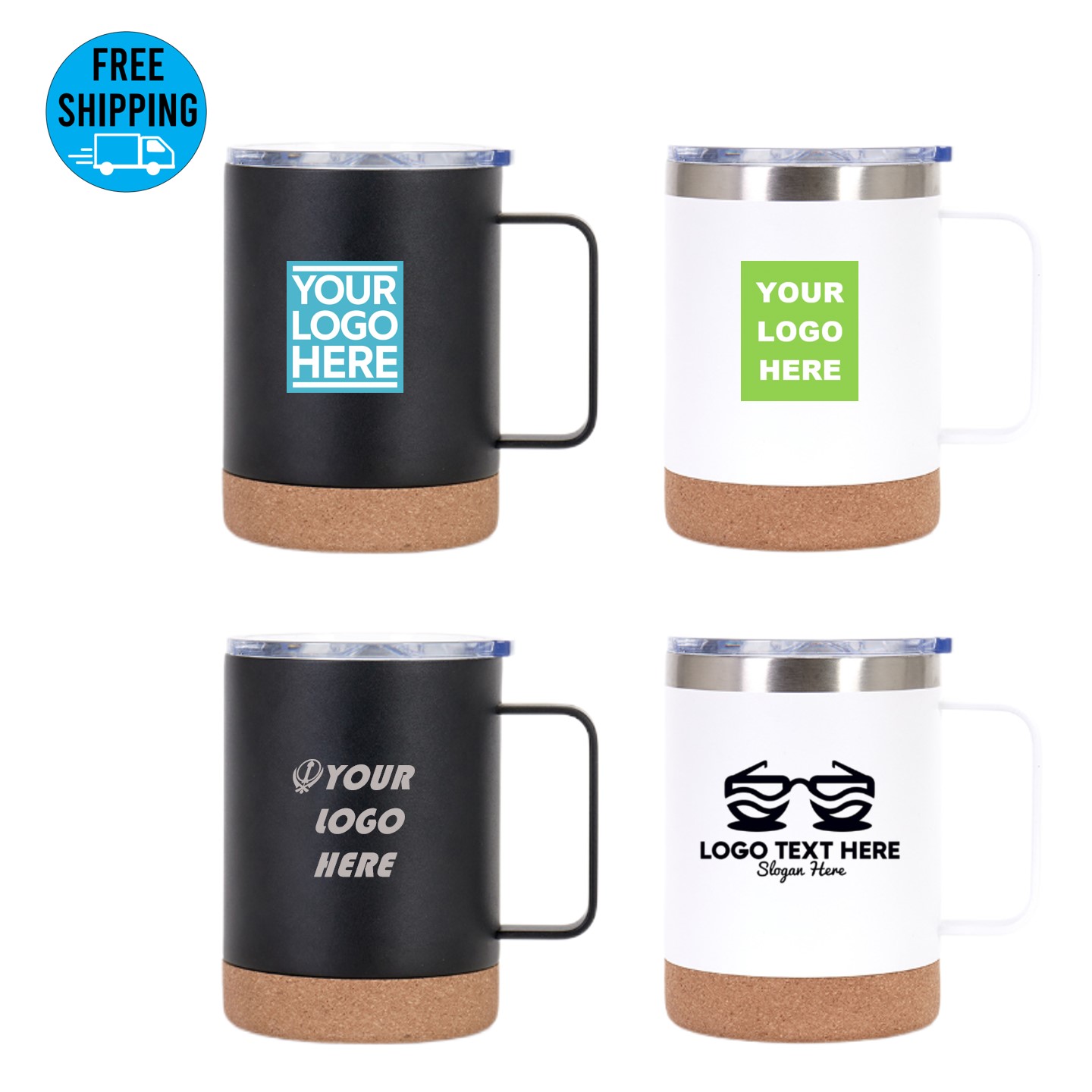 12 Oz Vacuum Mug with Cork Bottom 4