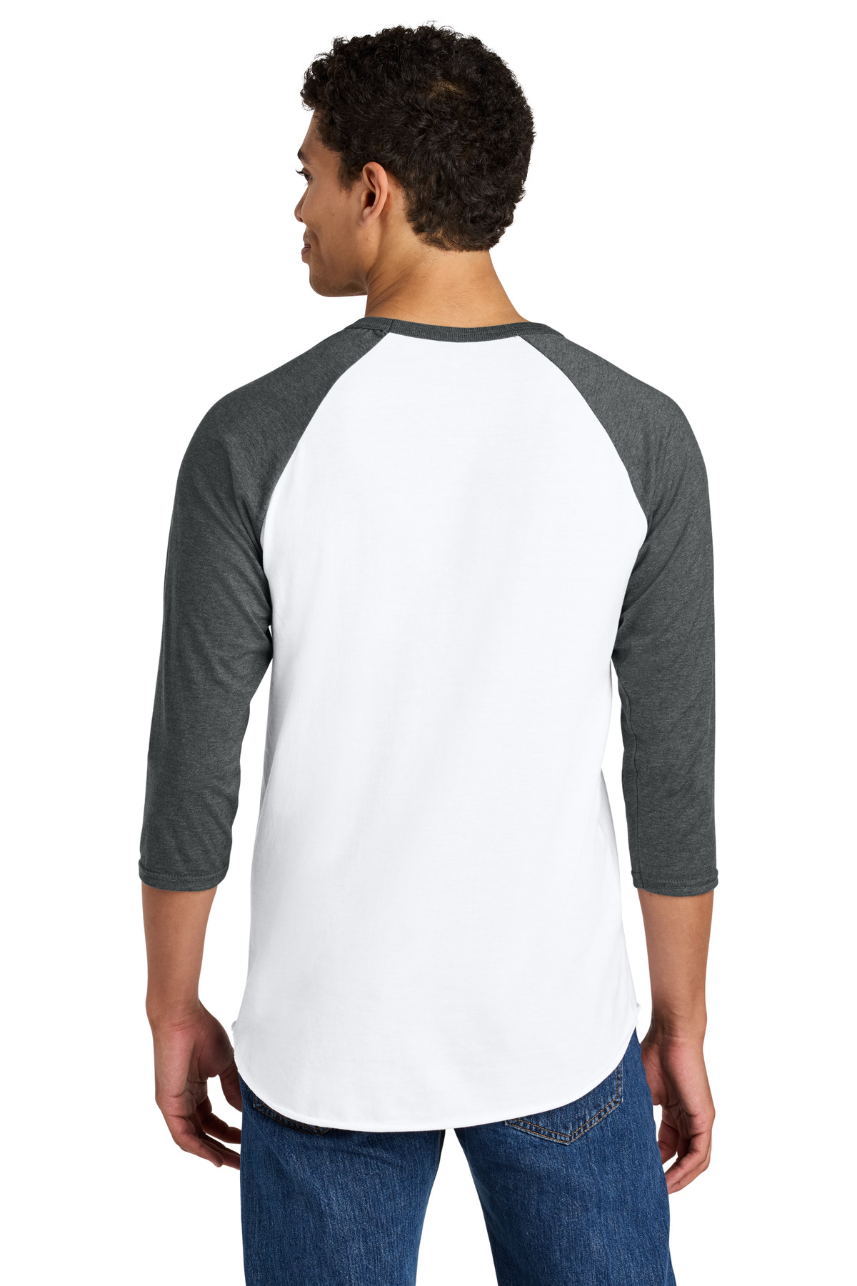 Jerzees Unisex Premium Blend Combed Ring Spun 3/4-Sleeve Raglan 560R 77