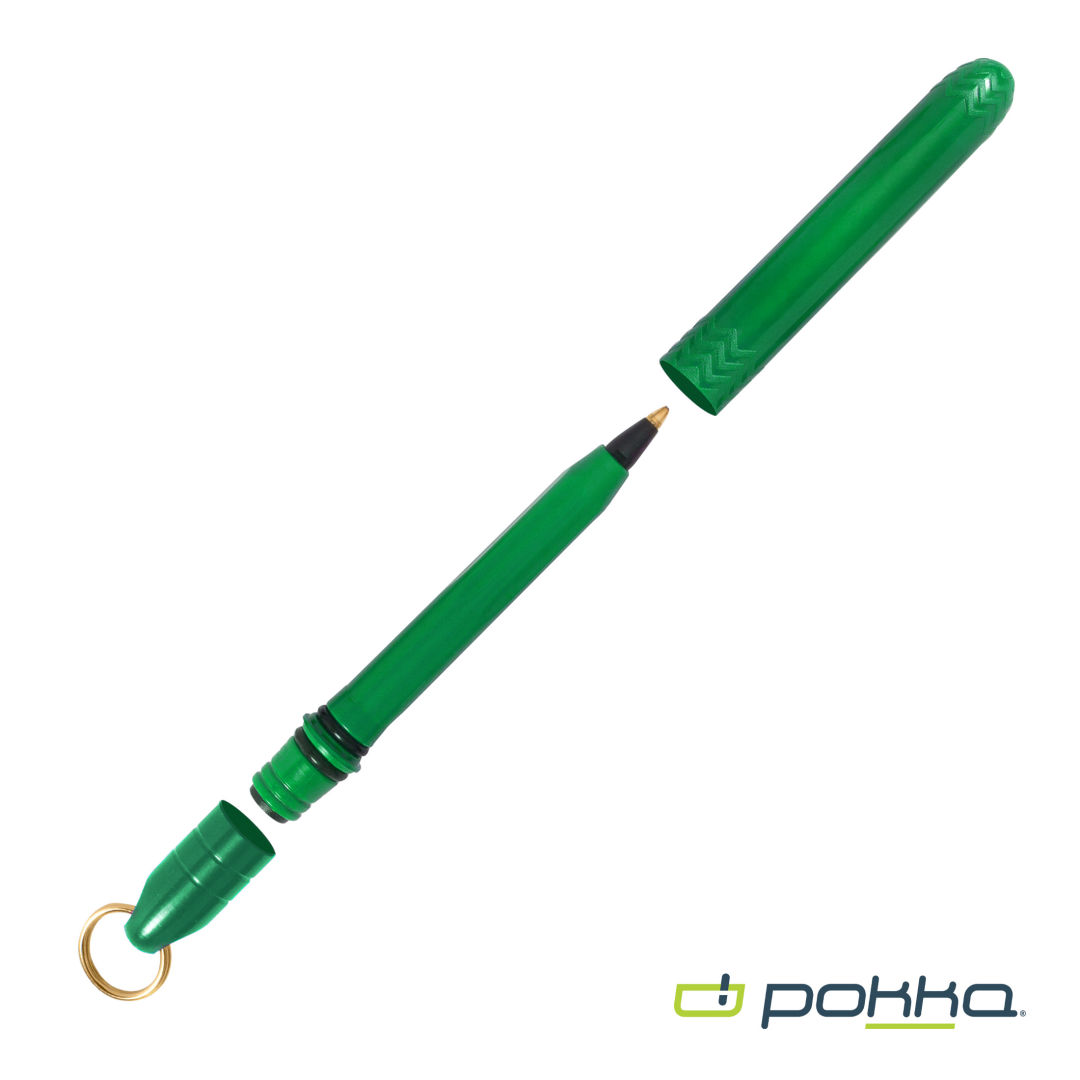 Pokka® Pocket Pen w/Dock & Gold Keyring 68
