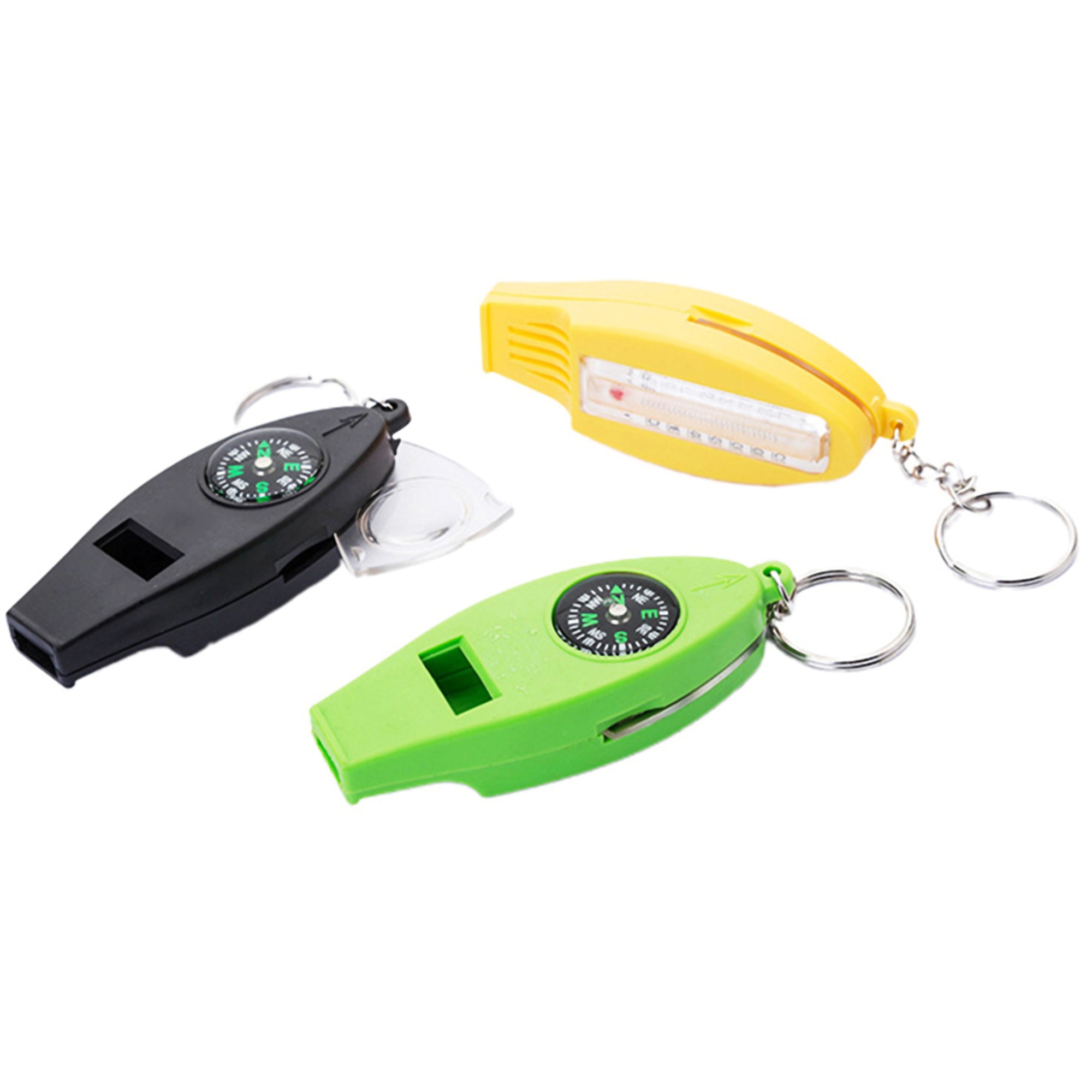 ABS Compass Whistle Keychain 3