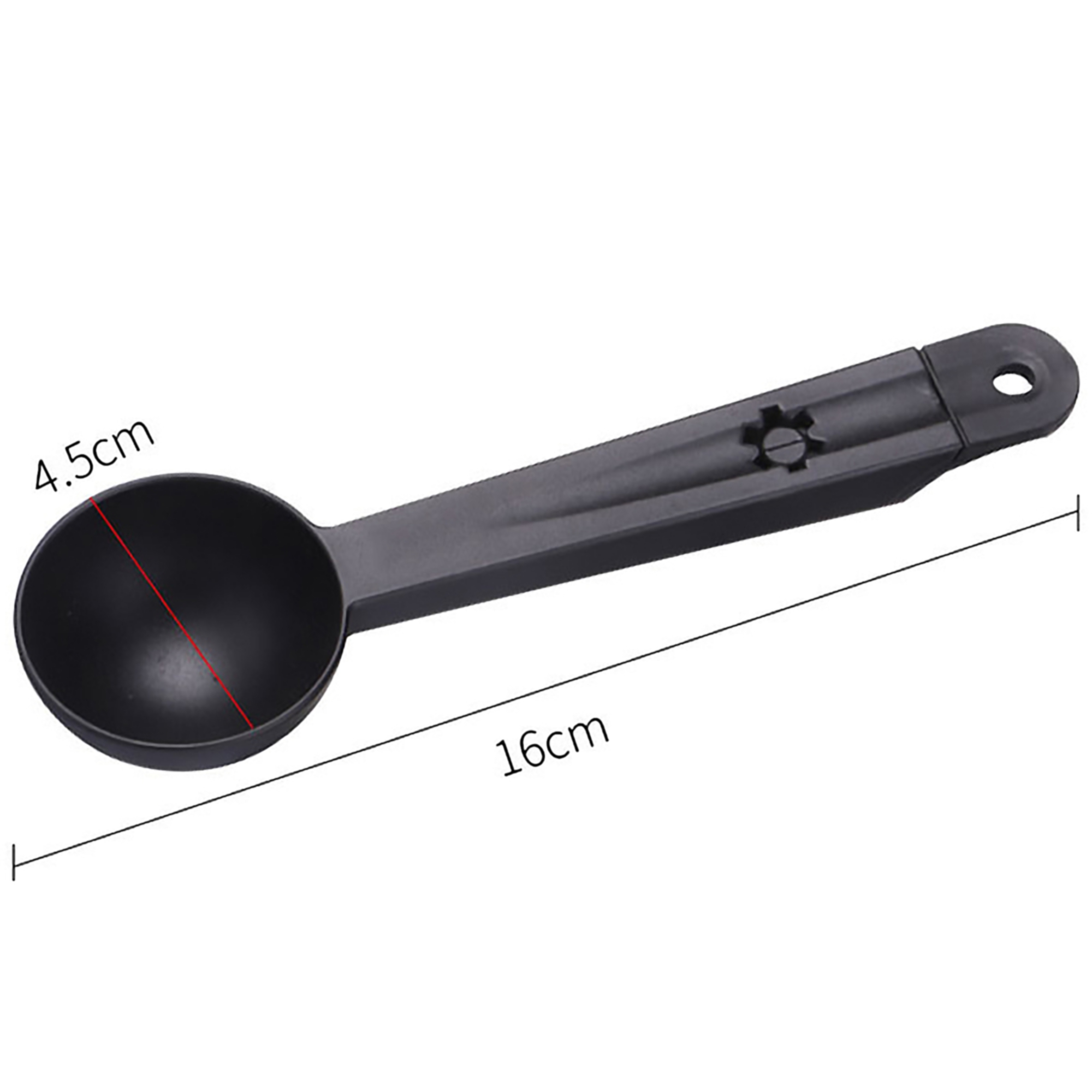 2" 1 Coffee Scoop w/Grinder Cleaning Brush 2
