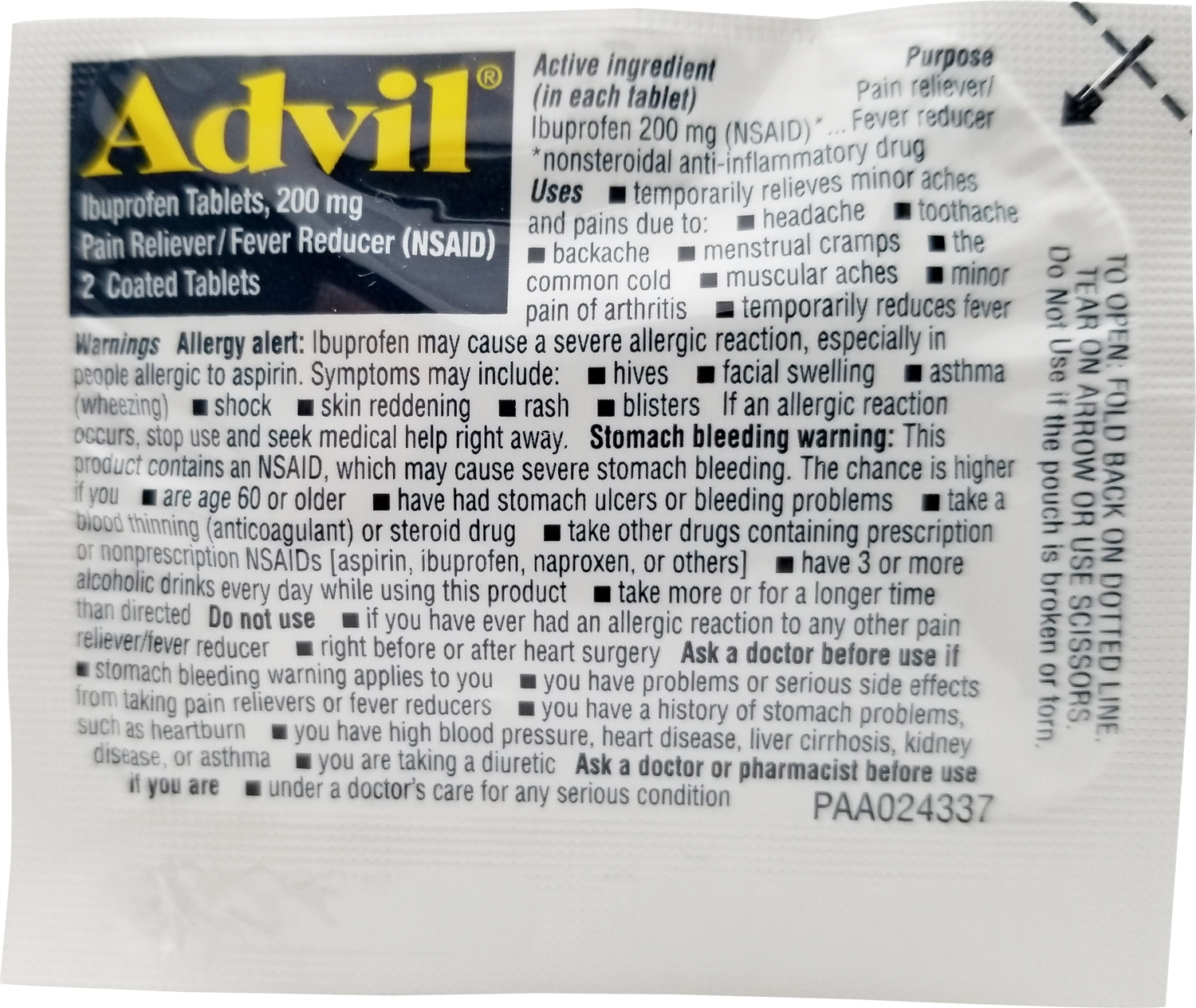 Advil Pain Reliever 1