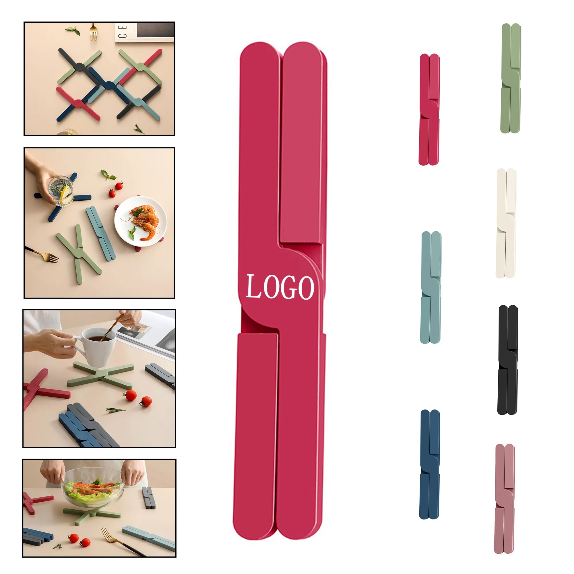 Silicone Folding Pot Mat and Coaster 2