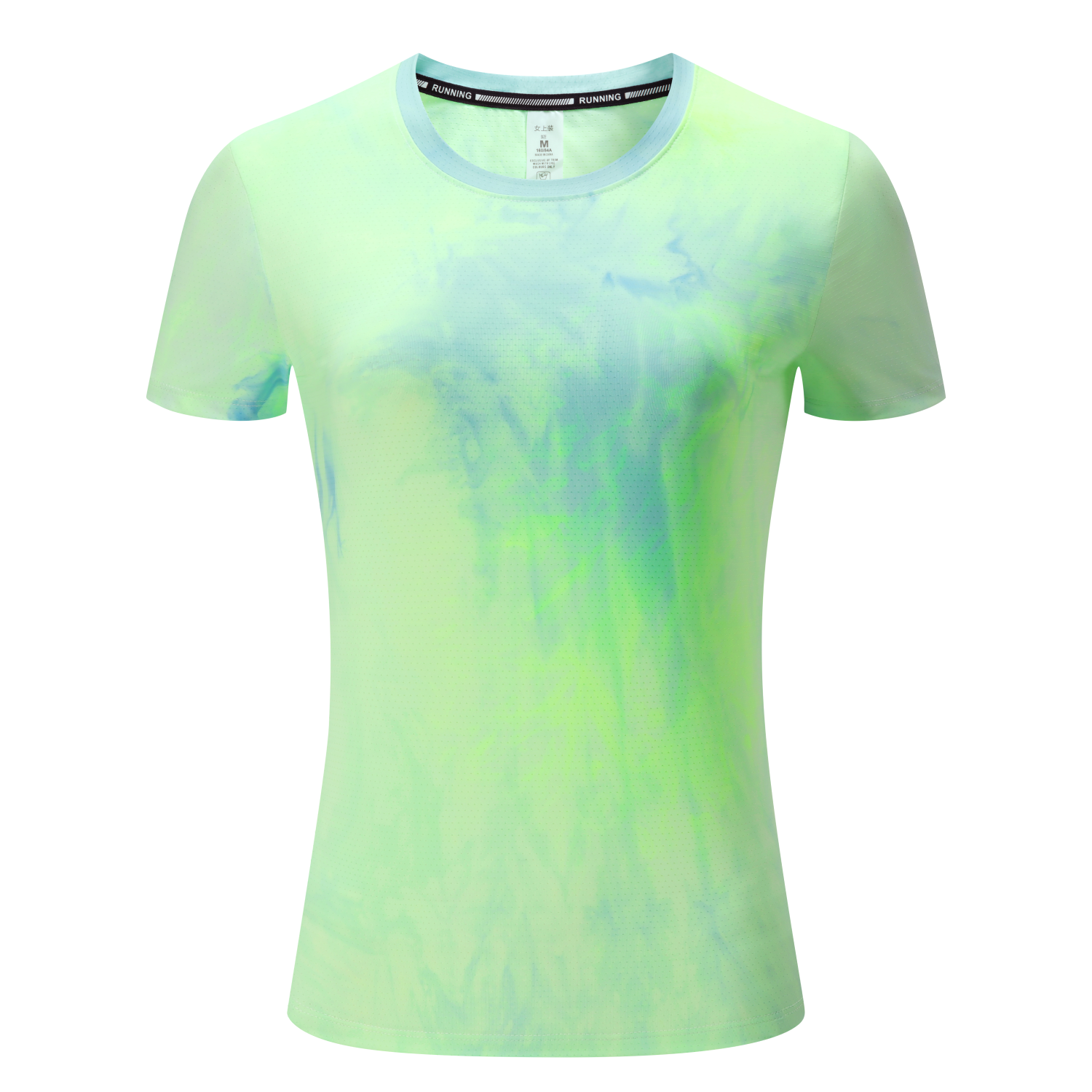 Women's Tie Dye Running Short Sleeve T-Shirt - Stock Style 10 8