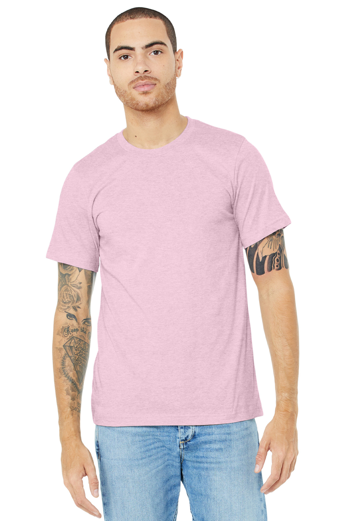 BELLA+CANVAS Unisex Heather CVC Short Sleeve Tee. BC3001CVC 142