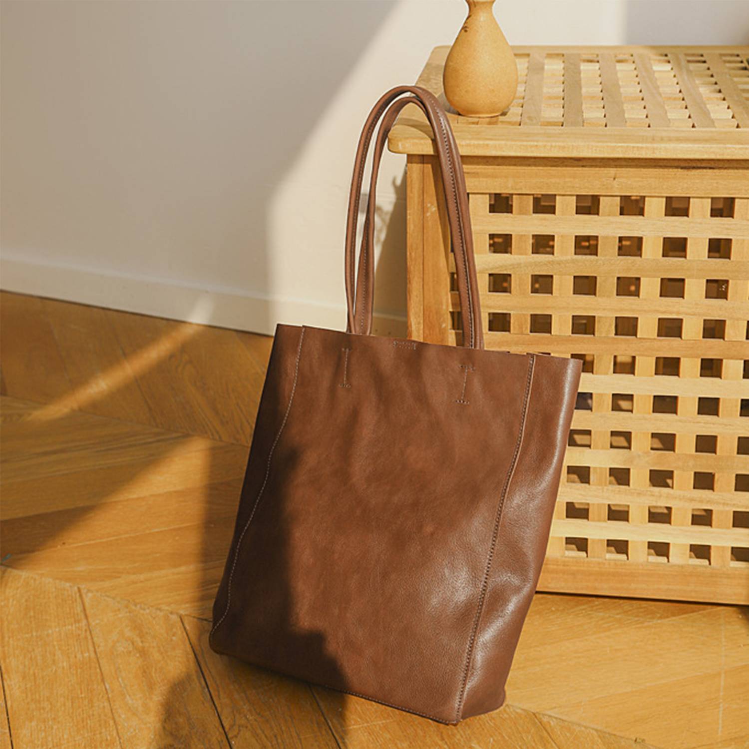 Genuine Leather Tote Bag Women Casual Handbag 4