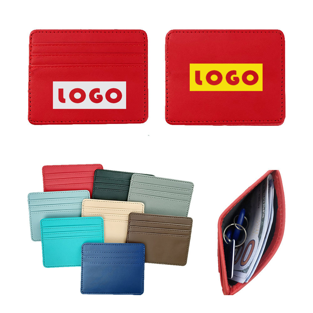 4 Slots Slim PU Card Pouch 2