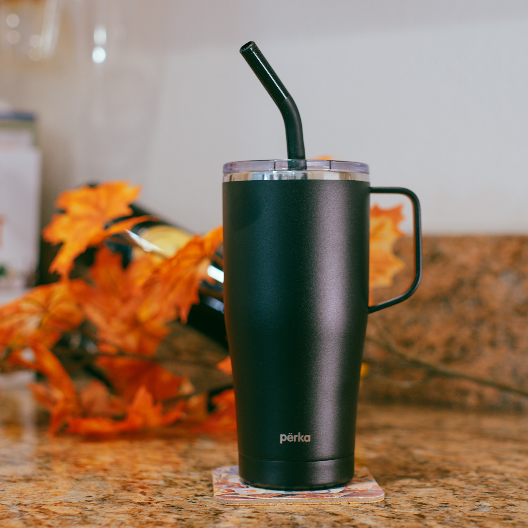 Perka® Clayton 20 oz. Double Wall, Stainless Steel Travel Mug 17