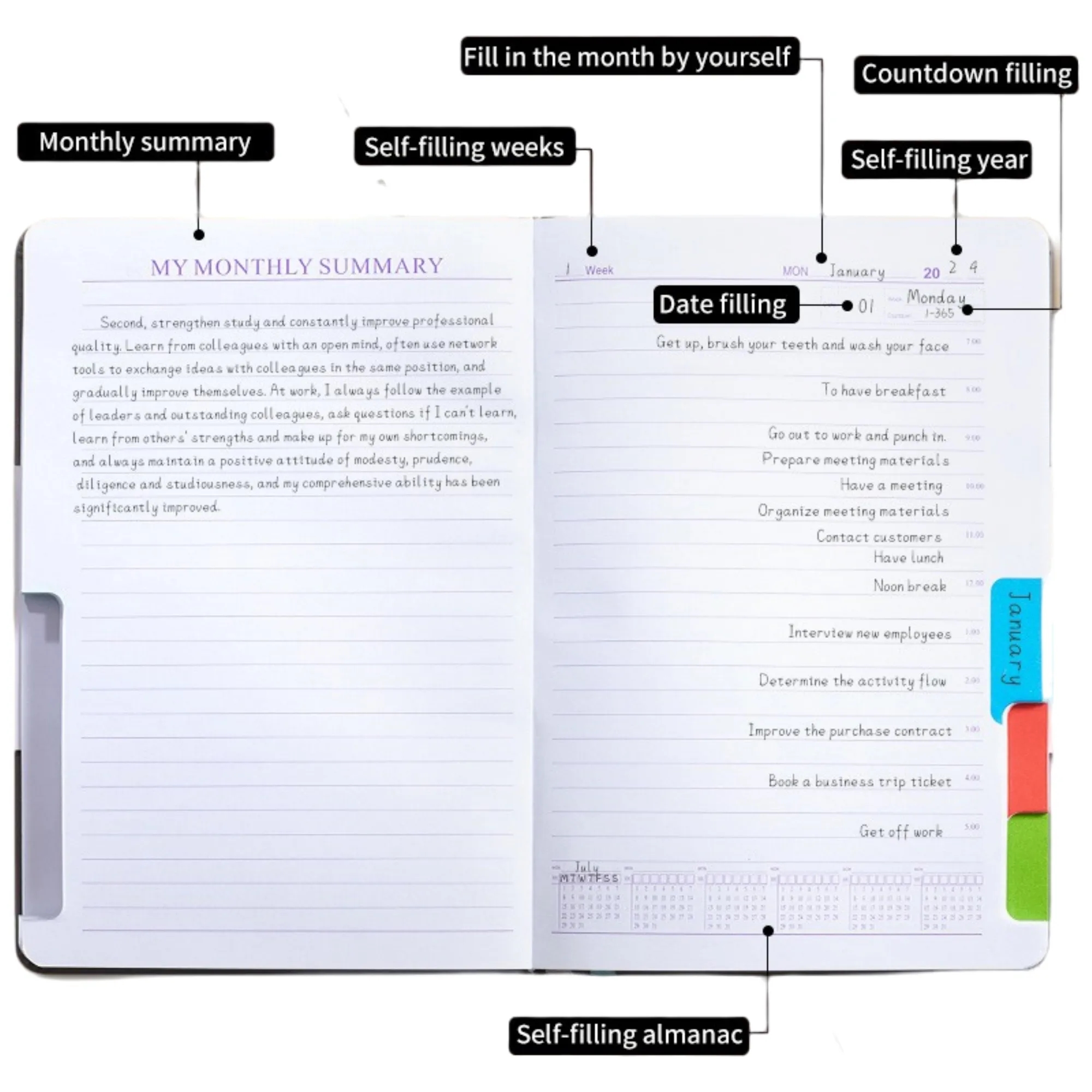 Self Discipline Planner Notebook 4