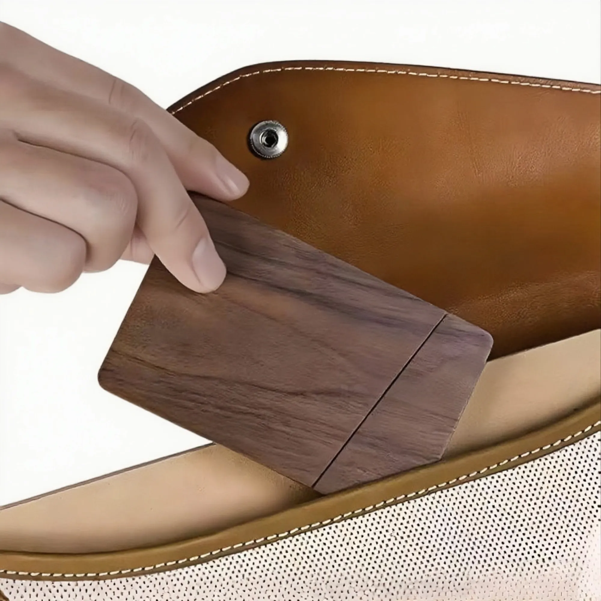 Portable Black Walnut Business Card Holder 1
