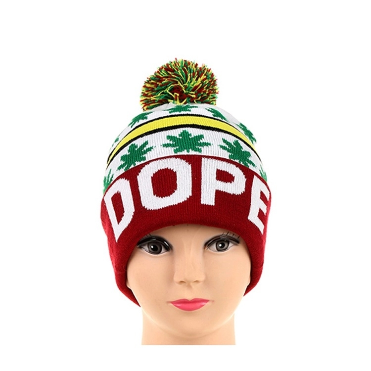 Rush Service Jacquard Logo Knit Beanie With Cuff 2