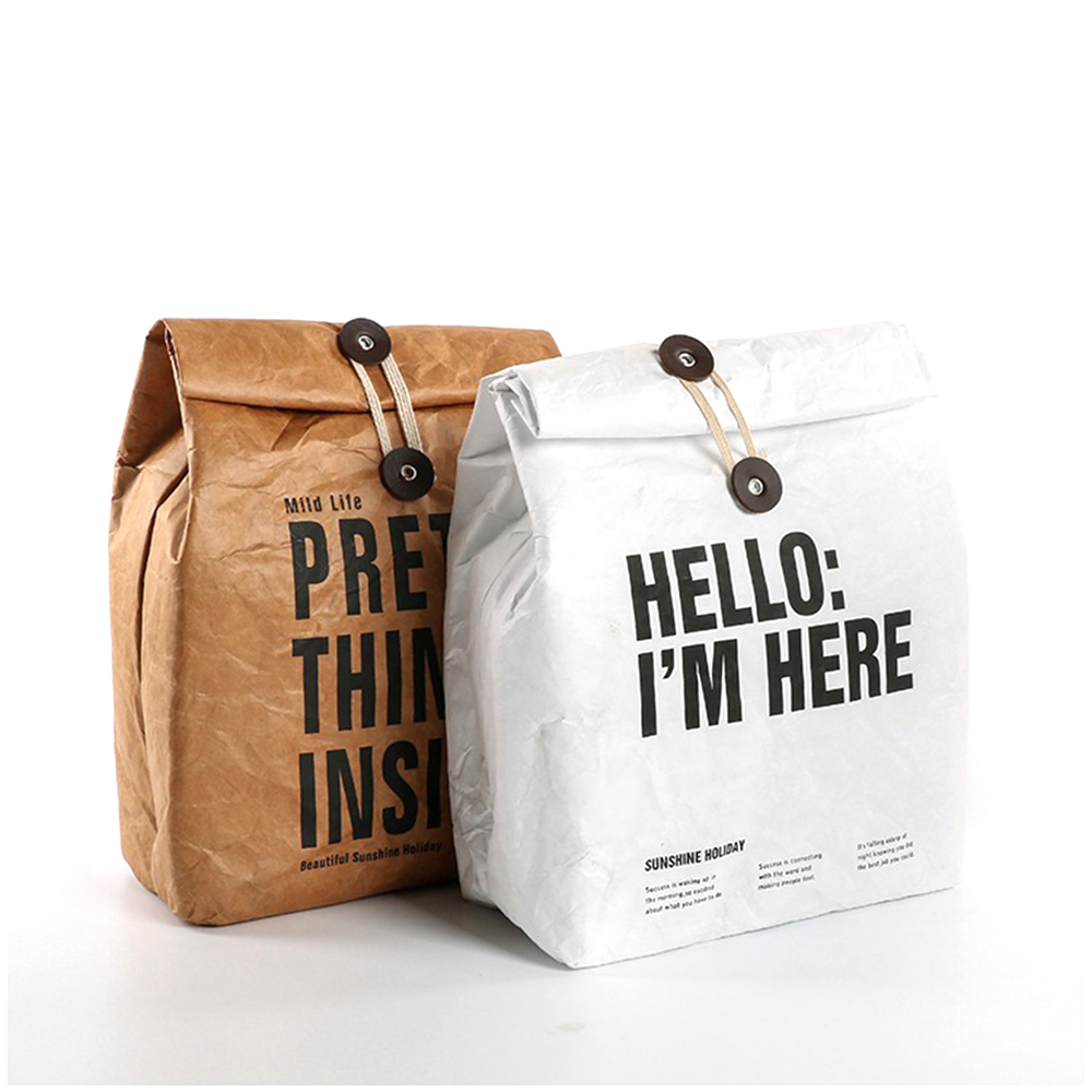 Reusable Freezable Brown Paper Lunch bag 2