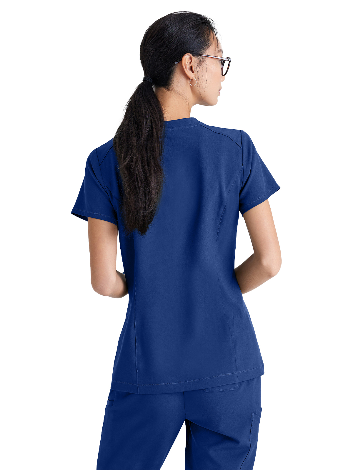 Grey's Anatomy Evolve Stretch - Women's One-Pocket Banded V-Neck Sway Scrub Top 42