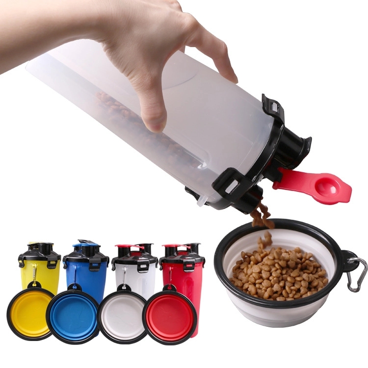 2 In 1 Pet Water And Food Container With Bowl 2