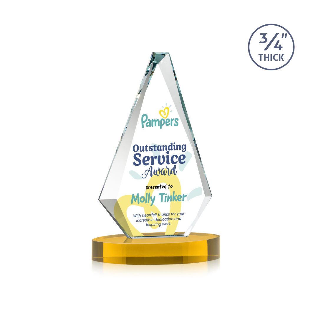 Windsor VividPrint™ Award on Alberton Base - Amber 5